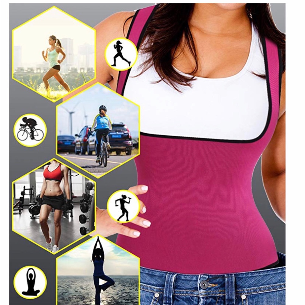 Body Shaper Tummy Fat Burner Shapewear Top - Picture 2 of 5
